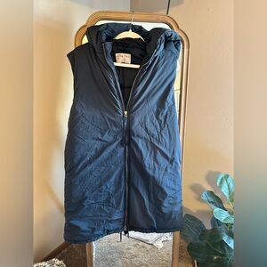 Charcoal Hooded Puffer Vest